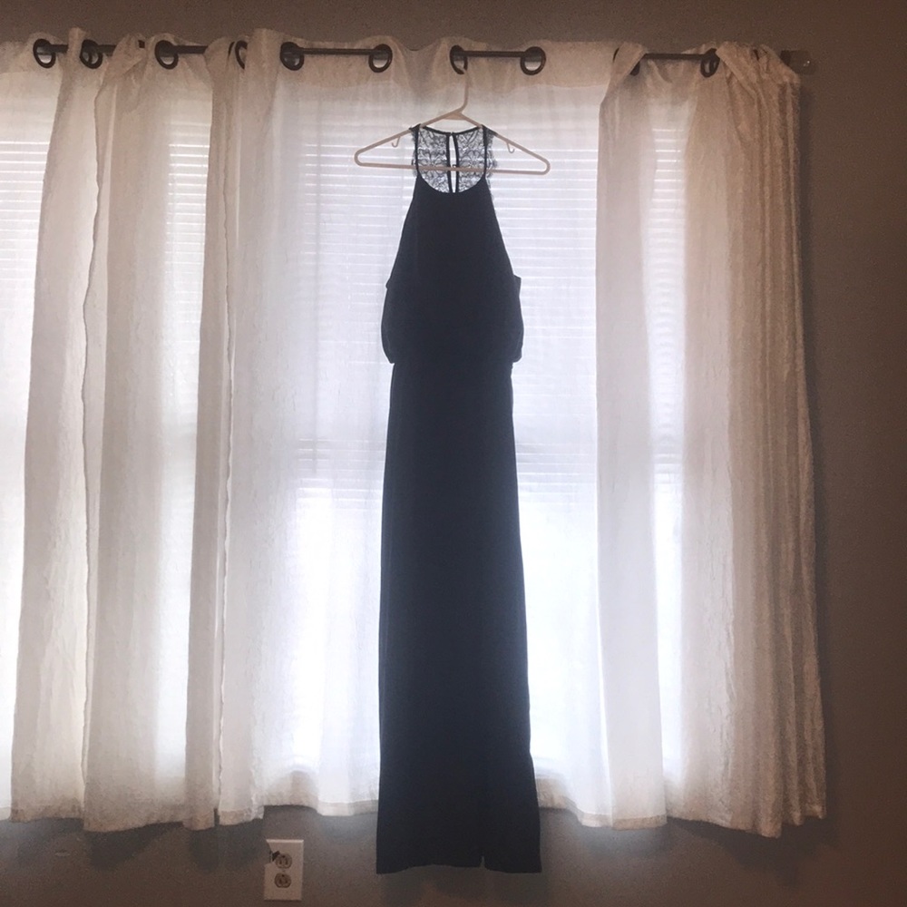 Dark grey maxi dress